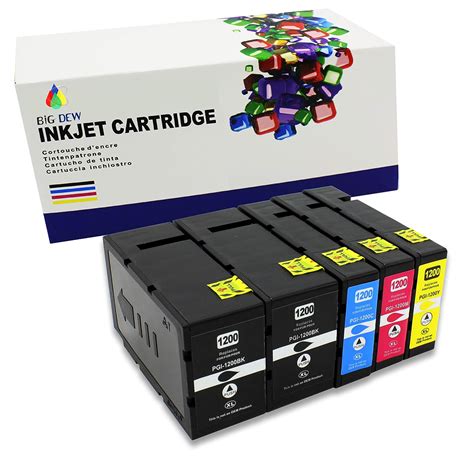 Big Dew Compatible Ink Cartridges For Canon PGI 1200 PGI 1200XL Ink Use