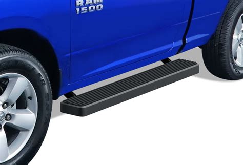 Aps Iboard Running Boards 6in Black Compatible With Ram 1500 2009 2018 Regular Cab And Ram 2500