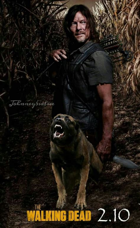 Daryl Dixon And Dog The Walking Dead Poster Daryl Dixon Walking Dead