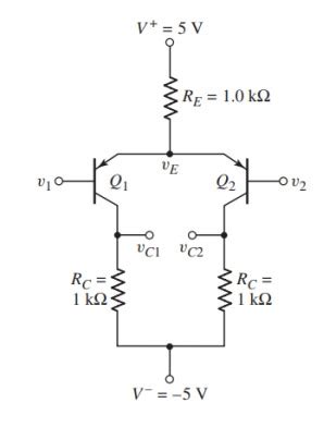 Solved 4 0 5 Pts Consider The Differential Amplifier Chegg