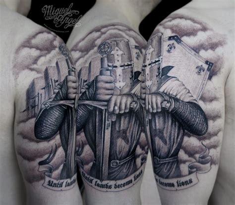 20 Epic Knight Tattoos • Tattoodo