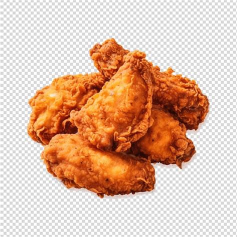 Premium Psd Fried Chicken Isolated On White Background