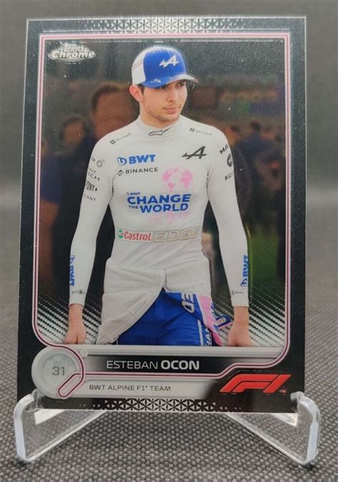 2022 Topps Chrome F1 43 Estebon Ocon BWT Alpine Formula 1 Racing Card