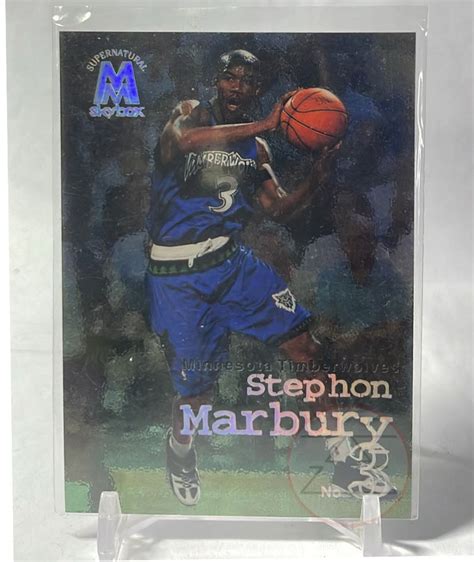 Stephon Marbury Nearmint Skybox Supernatural No Nba Card