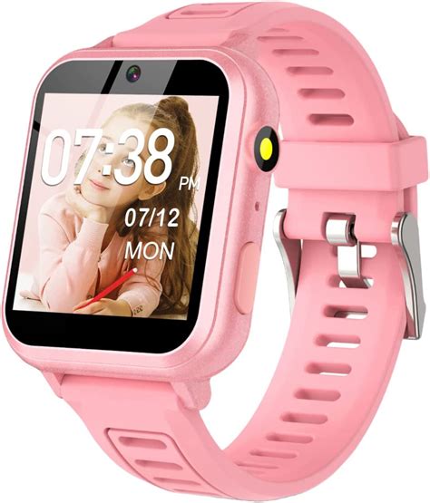 Smart Watch For Girls With Hd Touchscreen Metal Case 16 Games Camera Music Alarm