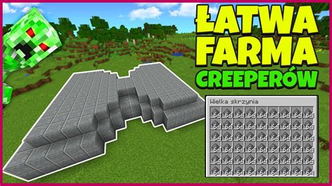 FARMA CREEPERÓW PROCHU ŁATWE Minecraft Mechanizmy 11 YouTube