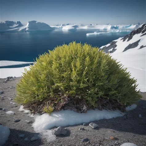 Premium AI Image | Plants on the antarctic