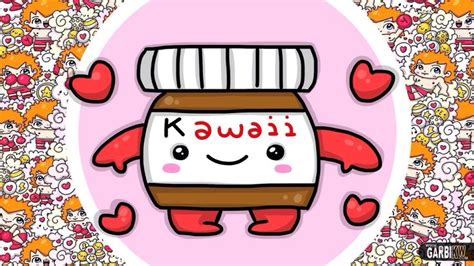 How To Draw Kawaii Nutella - Easy Drawings - Hello #Kawaii Machine | Easy drawings, Tea diy, Kawaii