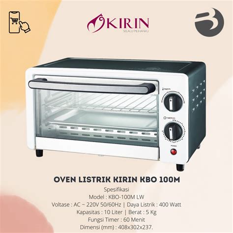 Jual Oven Listrik Kirin Kbo M Lw Low Watt Liter Shopee Indonesia