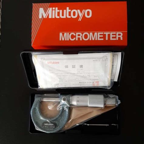 Jual Outside Micrometer 0 25 Mm 103 137 Mikrometer Mitutoyo Original Di