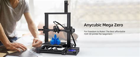 Anycubic Mega Zero 3d Printer With Build Surface And Ul Certified Power Supply Metal Printers