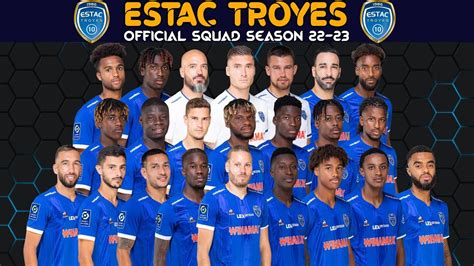 ESTAC TROYES OFFICIAL SQUAD SEASON 2022 2023 Estac Troyes Ligue 1