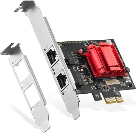 Carte réseau Gigabit PCIe à Deux Ports Adaptateur Ethernet Gigabit PCI