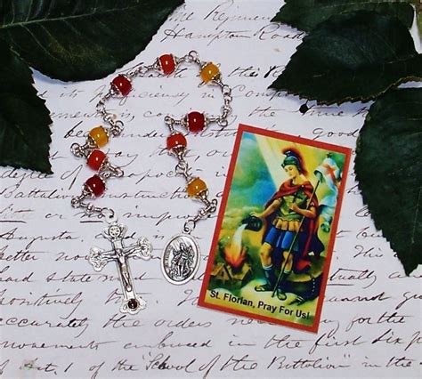 Unbreakable Relic Chaplet Of St Florian Of Lorch Patron Etsy