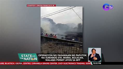 Operasyon Ng Pagawaan Ng Paputok Na Sumabog Sta Maria Bulacan Walang