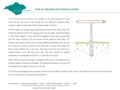 How To Calculate Soil Moisture Content Teaching Resources