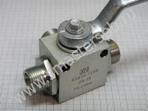 3х ходовой шаровый кран М20х1,5 KHB3K-12SR,трехходовой шаровый кран
