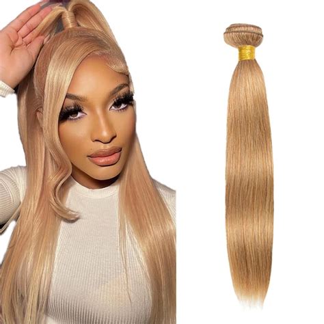 Amazon Color 27 Bundles Human Hair Honey Blonde Bundles 27