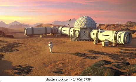 Space Base On Mars