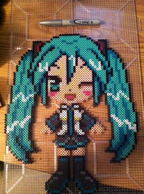 Miku Perler Beads By Khoriana On Deviantart