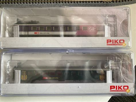 PIKO 94393 2er Set SBB EW I Buffet Wagen WR B Grün AS Türen Kaufen