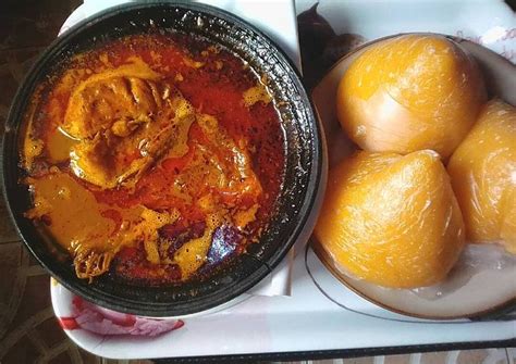 Banga soup with fresh fish,and starch Recipe by Esther Mabiaku - Cookpad