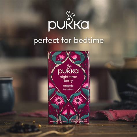 Pukka Night Time Berry Organic Herbal Tea 20 Sachets Holland Barrett