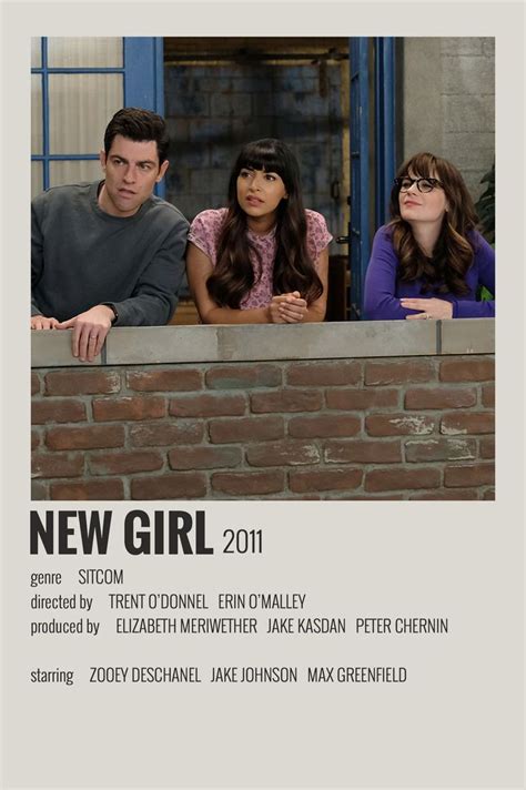 Alternative Minimalist Movie Show Polaroid Poster New Girl Film