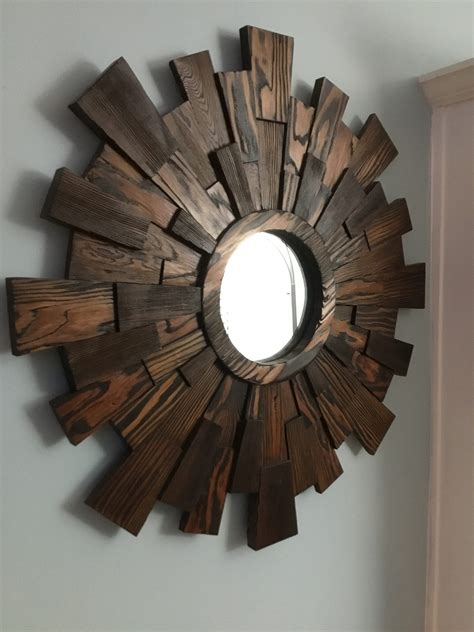 Wood Wall Art Archer Dimensional Sunburst Reclaimed Sunburst Etsy