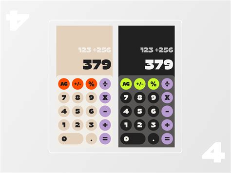 Calculator by Gail Tingson on Dribbble