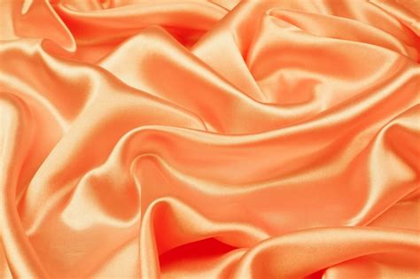 Premium Photo Beautiful Orange Silk Texture Luxurious Satin For