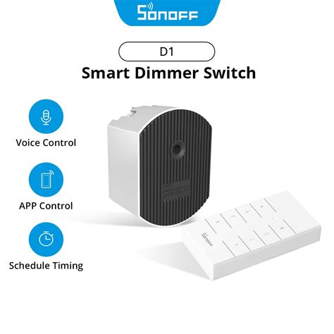 SONOFF D1 WiFi Smart Dimmer Switch High Accurate Monitoring Light