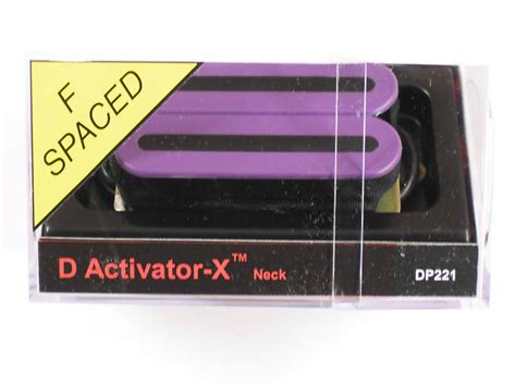 DiMarzio F Spaced D Activator X Neck Humbucker Purple DP 221 Reverb