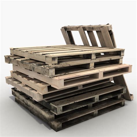 Wooden Pallets 3d Model Turbosquid 1221906