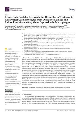 Extracellular Vesicles Released After Doxorubicin Treatment In