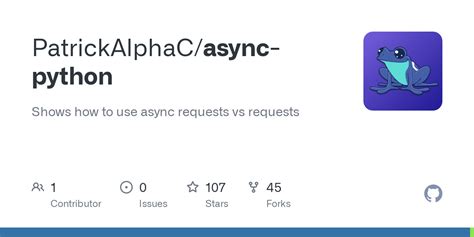 Github Patrickalphac Async Python Shows How To Use Async Requests Vs Requests