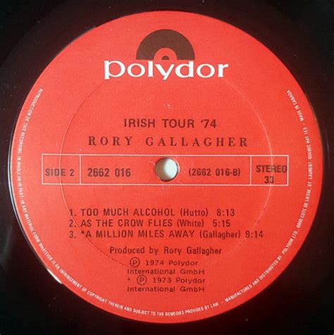 Rory Gallagher – Irish Tour '74 – Vinyl Pursuit Inc