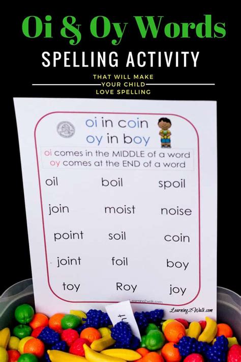 How To Teach Oi And Oy Words That Will Make Your Child Love Spelling