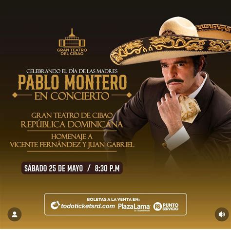 Pablo Montero cantará a madres en el Gran Teatro del Cibao