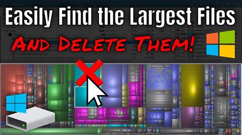 How To Easily Find The Largest Files In Windows 10 And Delete Them Youtube