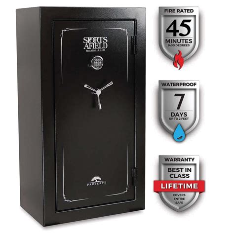 Sports Afield Preserve Gun Fire And Waterproof Gun Safe With