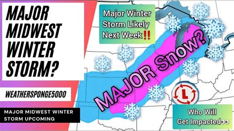 Major Midwest Winter Storm Next Week YouTube