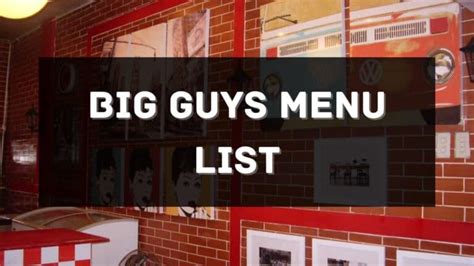 Big Guys Menu Prices Philippines 2025 [Updated] — All About Philippines ...