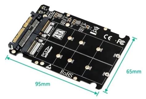 PLACA ADPTADORA SSD M 2 NVME PCIE E NGFF SATA PARA U 2 SSF 8639