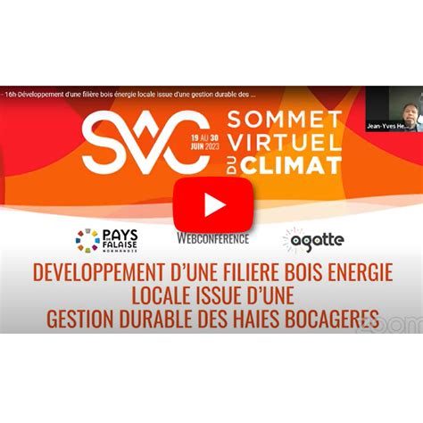 Revivez En Vid O La Participation Du Pays De Falaise Au Sommet Virtuel