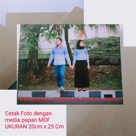 Jual CETAK FOTO MDF CETAK FOTO MEDIA PAPAN MDF CETAK FOTO UK 20cmX25cm