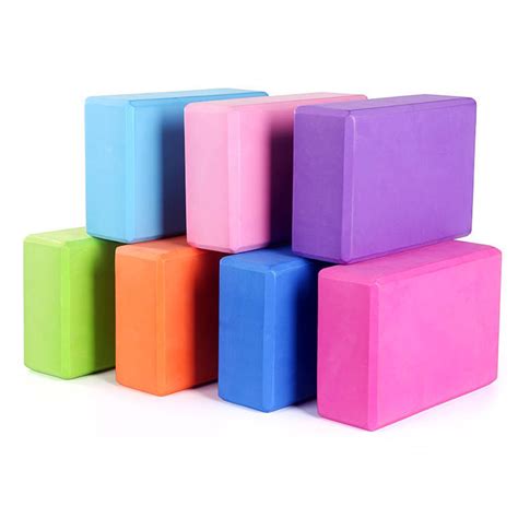 Yoga Blocks Pilates Bricks High Density Eva Foam Exercise For Easy