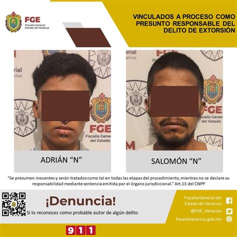 Vinculados A Proceso Como Presunto Responsable Del Delito De Extorsión