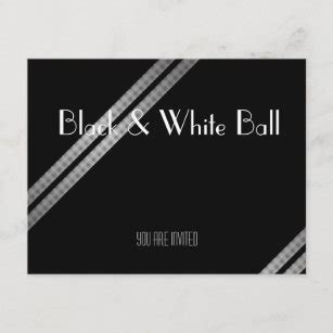 Black And White Ball Invitations | Zazzle AU