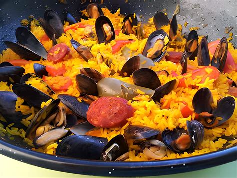 Recette de Paella de moules à la catalane